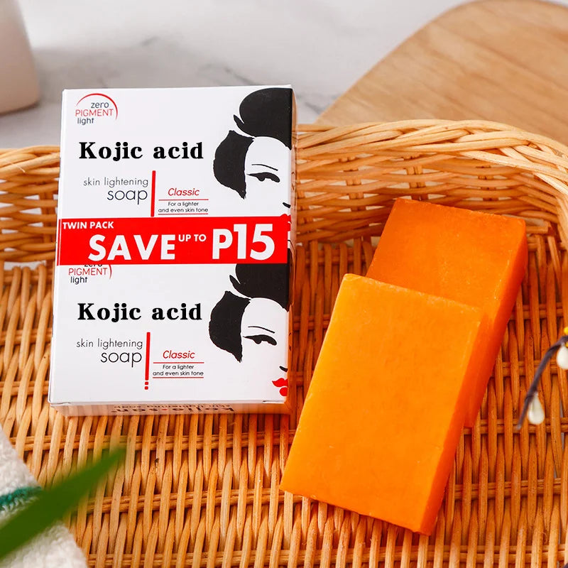 Fragrant Lemon Kojic Acid Soap with Papaya Essential Oil for Cleansing And Bathing