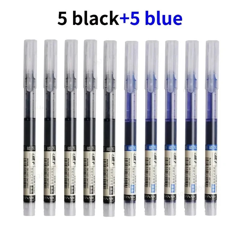 3-102Pcs/set High Quality Needle Type Gel Pens Straight