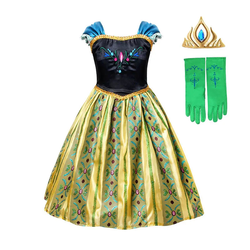 Anna Luxury Coronation Frock Snow Queen Princess Dress