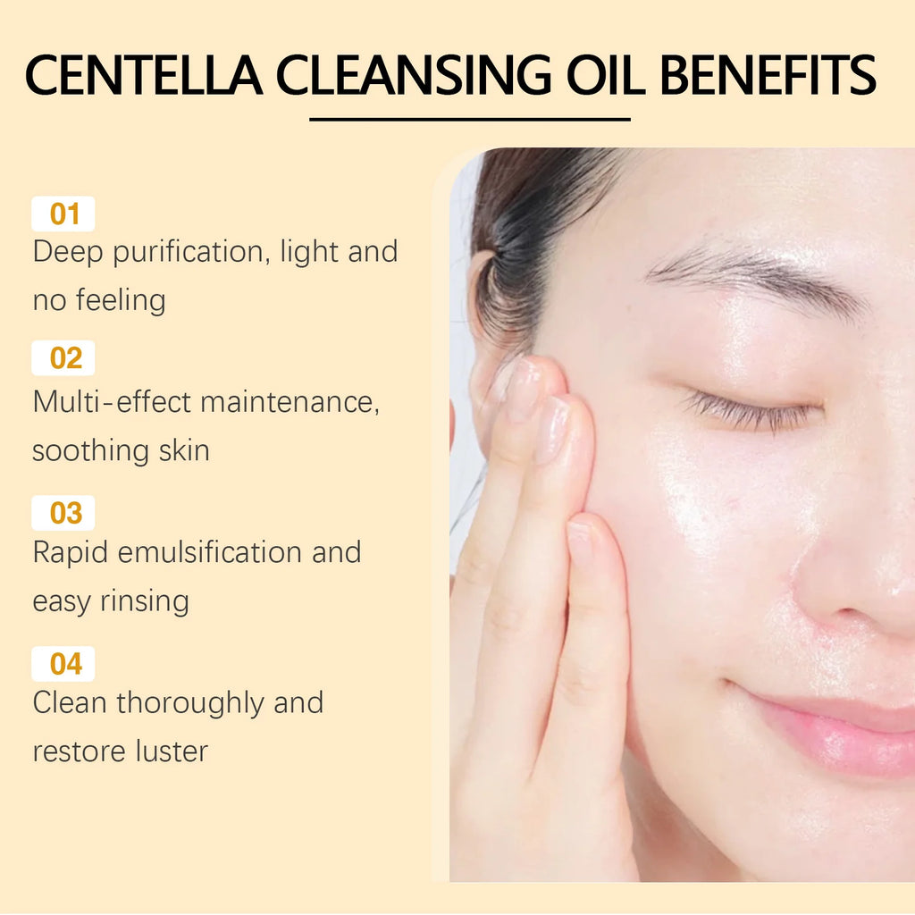 Centella Skincare Set Cleansing Oil Face Wash Serum Barrier Repair Soothing Hydrating Facial Care Kit For All Skin Types Korean
