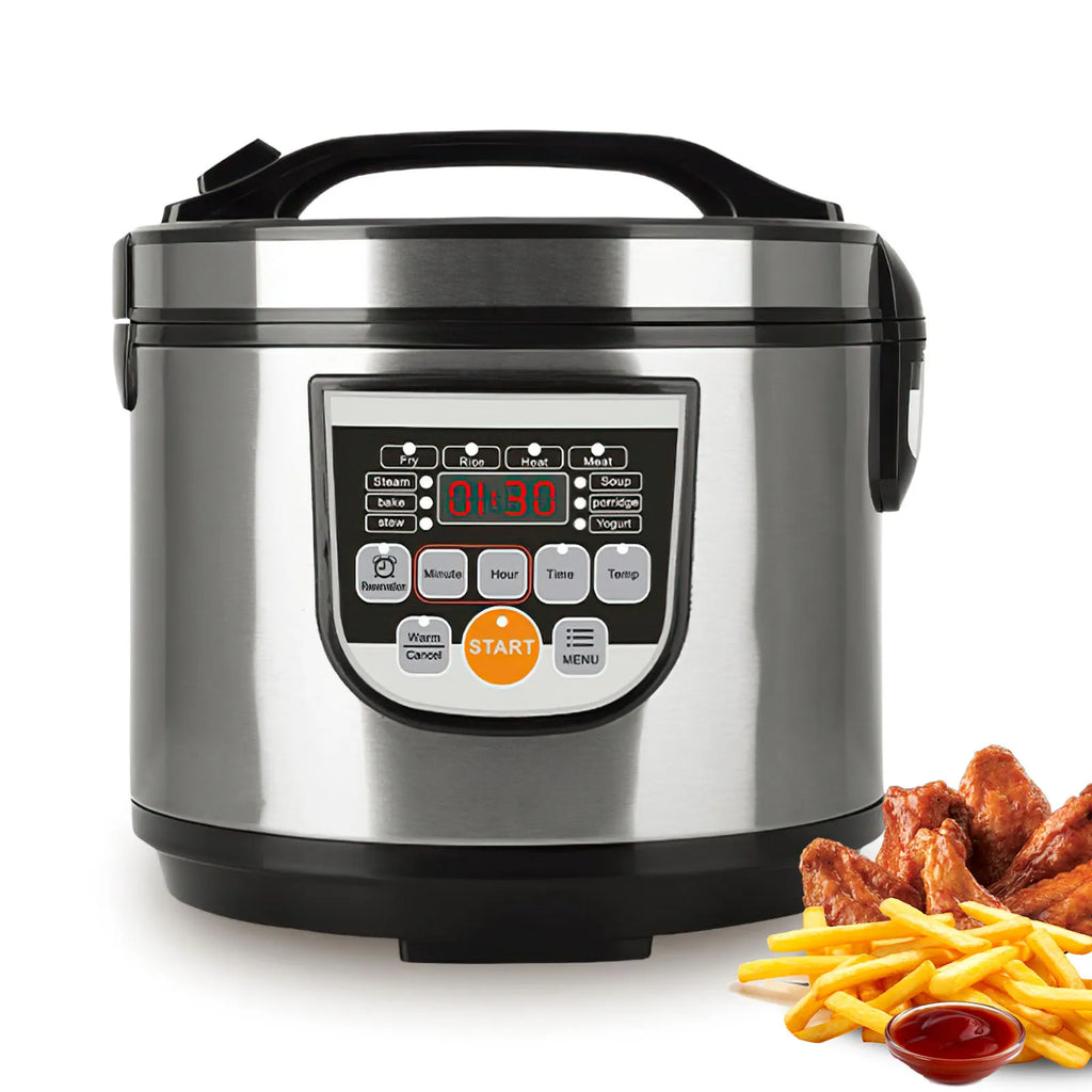 DWiusty 5L Digital Rice Cooker, 700W Multi-Cooker with LED Display & Non-Stick Pot, Warm Function Food Steamer For Family Meals