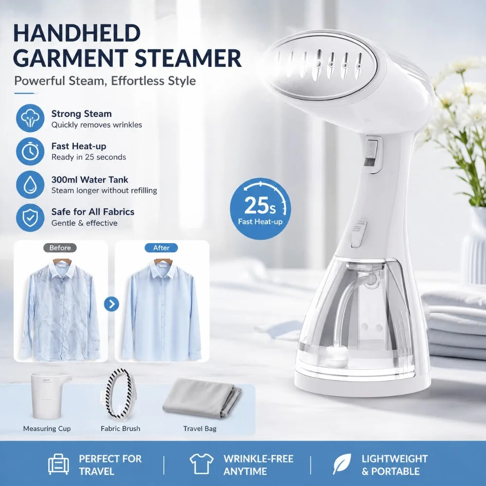 Saierfour 1500W Portable Handheld Garment Steamer