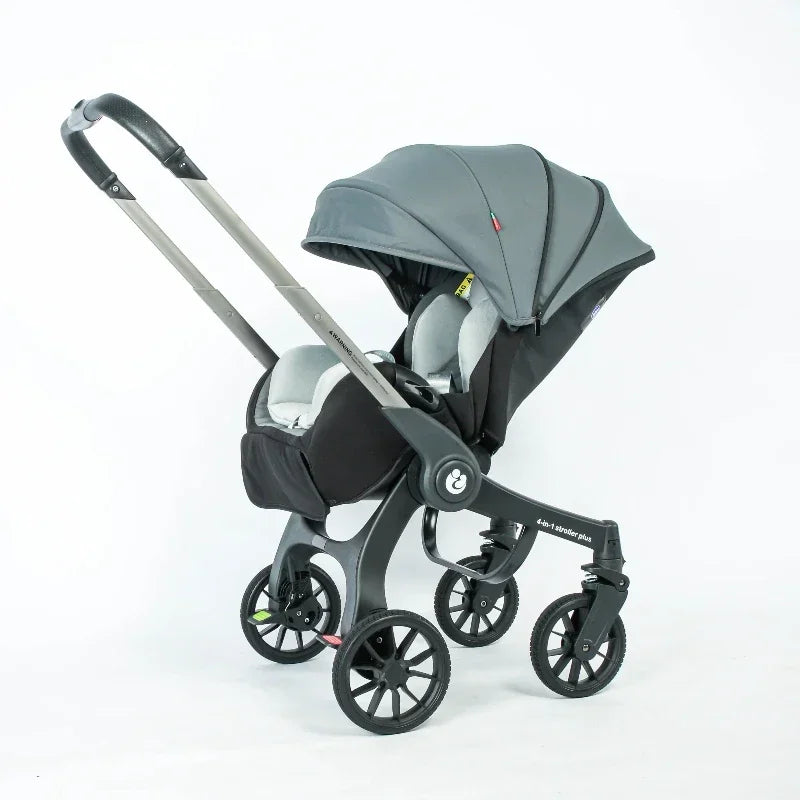 EU in Stock 4In1 Baby Stroller, Multifunctional Stroller Foldable with Car Seat Baby