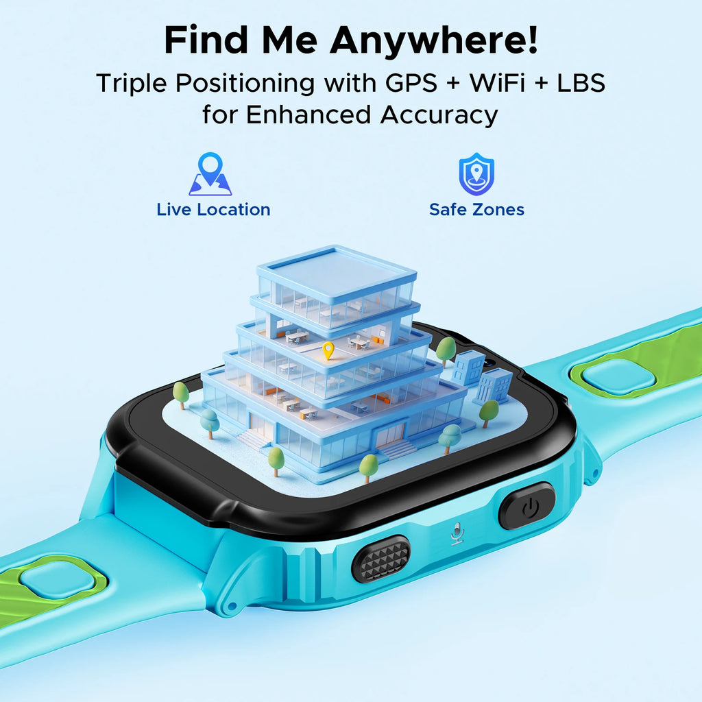 DOOGEE Anyscene S1 4G Kids Smart Watch GPS Tracker HD Video Call Dynamic