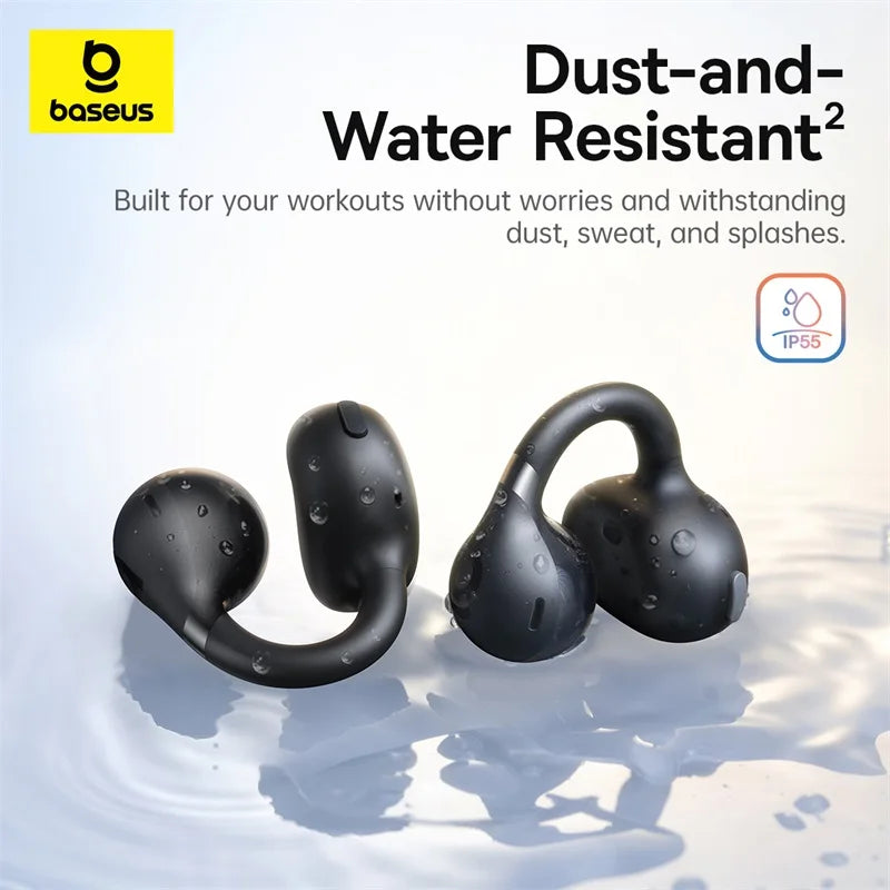 Baseus BC1 Ear Clip Earbuds Open Ear Wireless Earphones Bluetooth 6.0