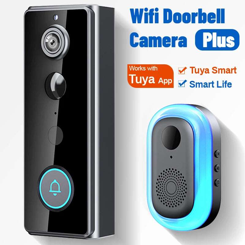 Tuya Smart WiFi Video Doorbell Camera with Indoor Ding Dong Chime 1080P