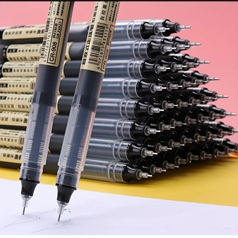3-102Pcs/set High Quality Needle Type Gel Pens Straight