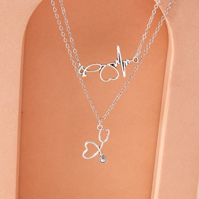 Aihua Fashion Infinity Pendant Necklace for Women Gold Silver Color Chains Infinity Symbol Party Collares Jewelry on the Neck