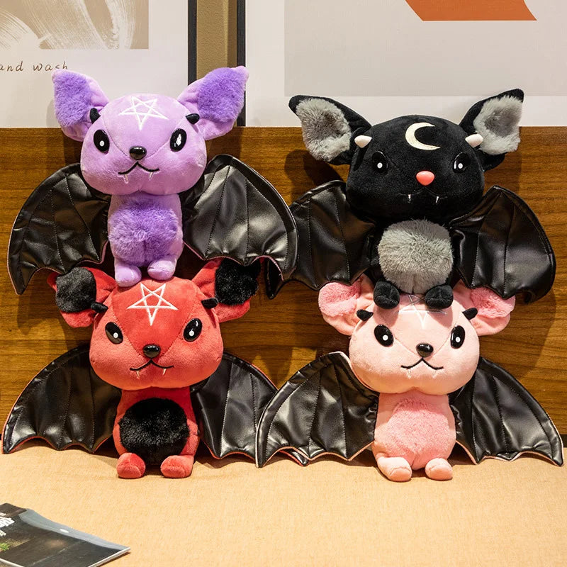 Cute Dark Series Bat Doll Halloween Simulated Plush Toys