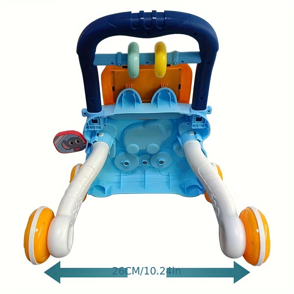 Baby Walker Trolley Early Educational Learning Walking Pushing Wheel