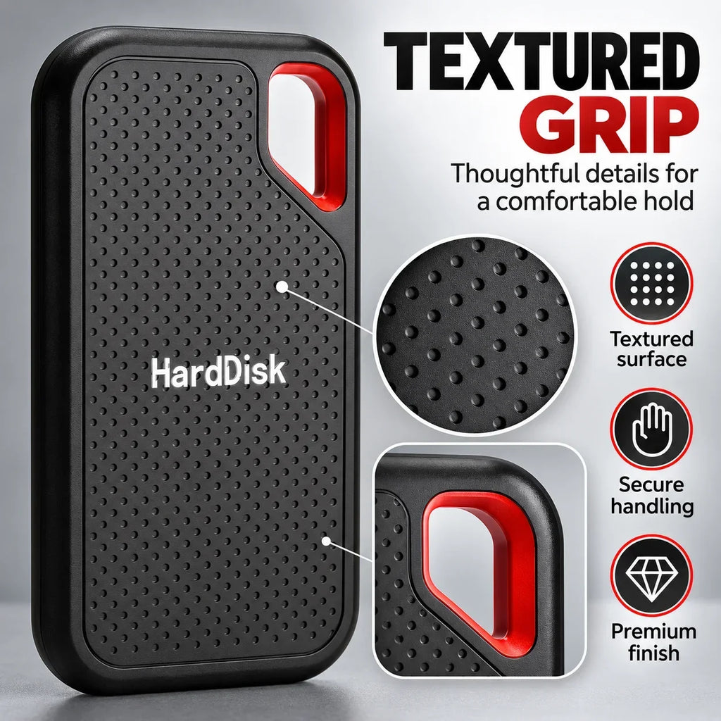 High-Speed Portable Hard Drive 1TB External SSD USB-C