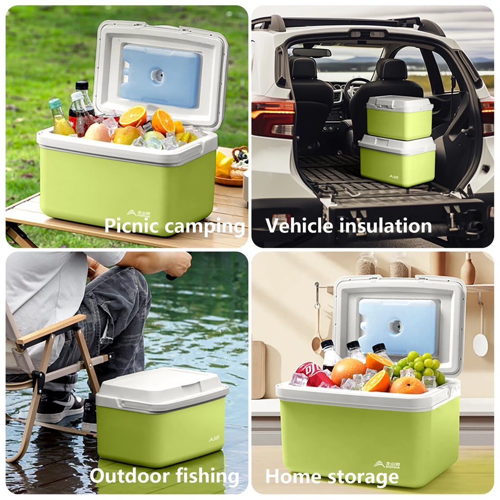 BISINNA Camping Ice Box 6L/9L/15L Portable Fishing Cooler