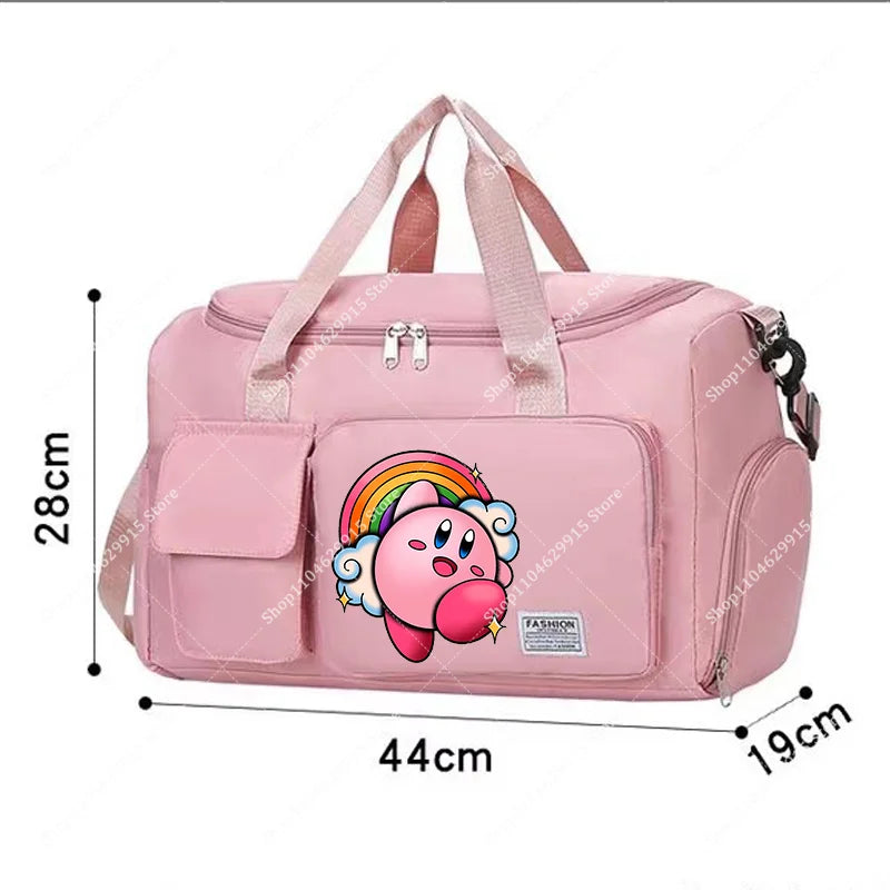 Star Kirbys Shoulder Bag Large Capacity Kawaii Cartoon Sports