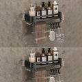 Bathroom Shelf over the Toilet No Drill Wall Mounted Shower Corner Storage Shelves Shampoo Rack Bathroom Hardware Accessories