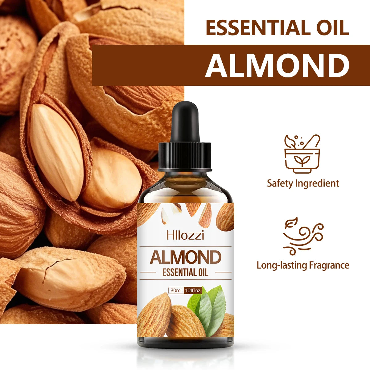 30ml Almond Essential Oil, Aromatherapy