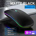 LED Wireless Mouse USB Rechargeable Bluetooth-compatible RGB