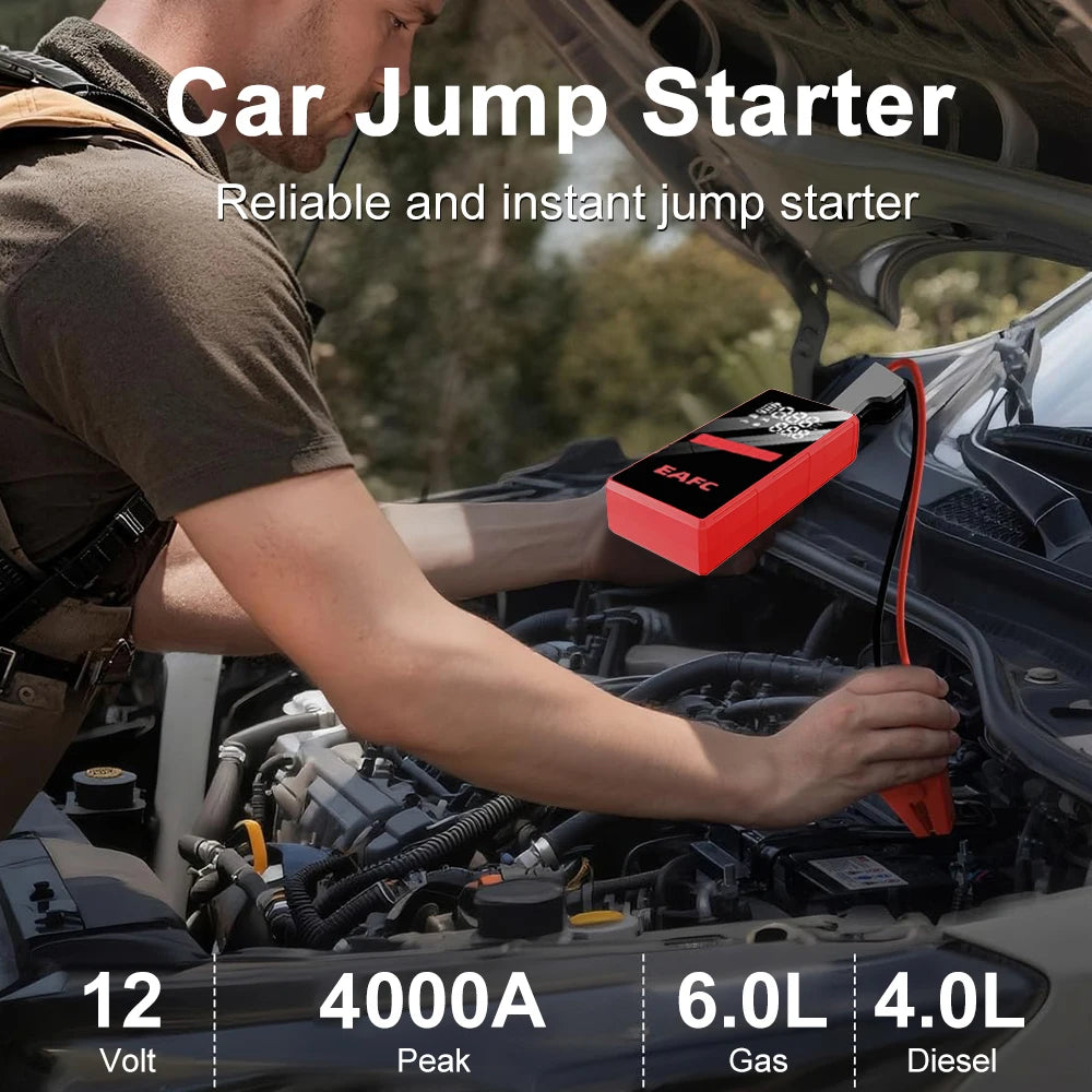 EAFC 4000A Car Jump Starter with Tire Inflator