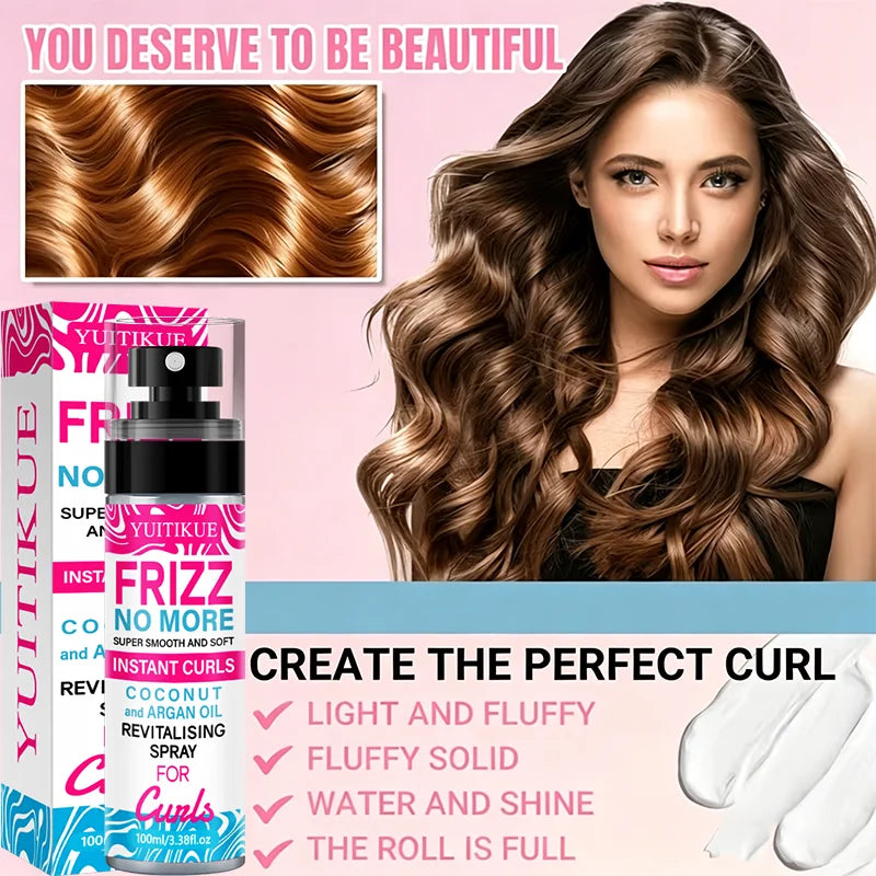 Frizz No More Hair Spray Infused with Coconut & Argan Oil Moisturizing