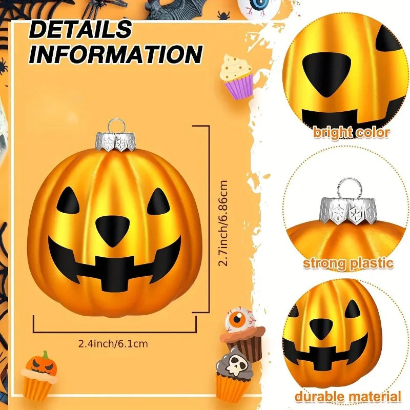 20-80pcs Halloween White Ghost Pumpkin Ball Hand