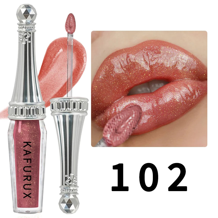 6 Colors Glitter Liquid Lipsticks Shimmer Shiny Lipgloss Pearlescent