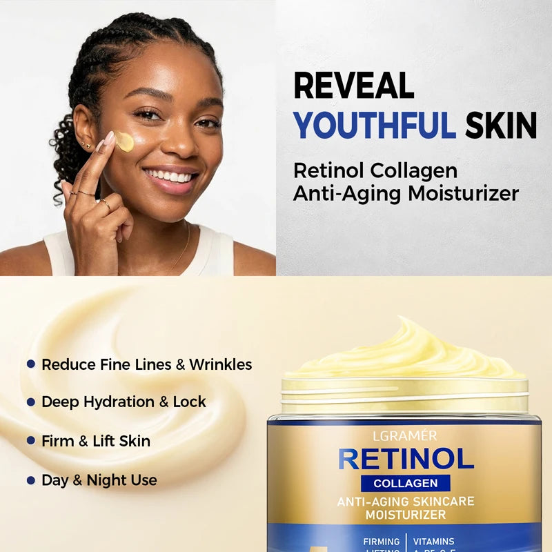Retinol & Collagen Face Cream 30g/60g, Anti-Aging