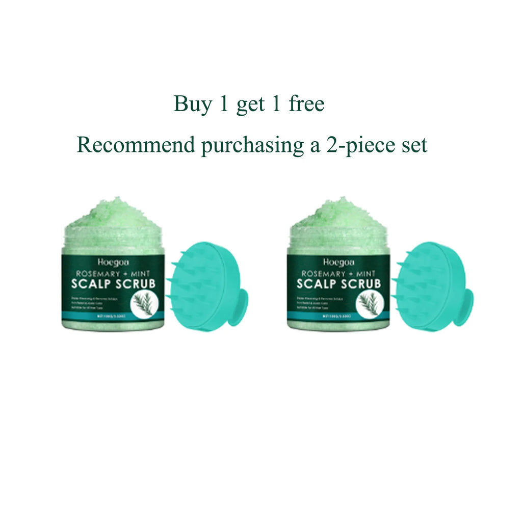 100g Rosemary & Mint Scalp Scrub Deep Cleansing Oil Control Hair Strengthening & Scalp Nourishment Refreshing Formula Hair Scrub