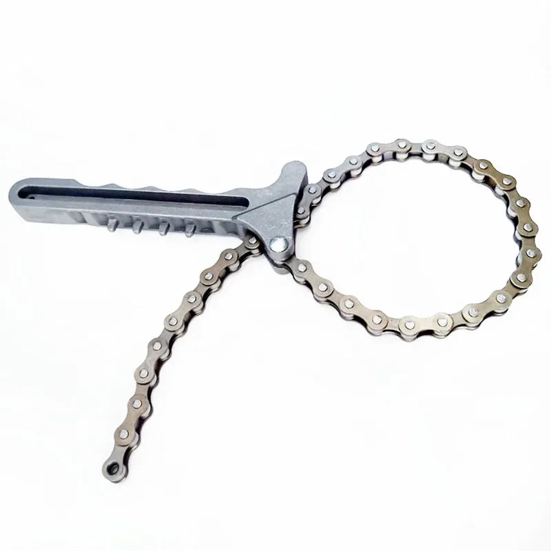 NEW Adjustable Car Engine Oil Filter Chain Grip Key Wrench Remover Tools Car Repair Tools