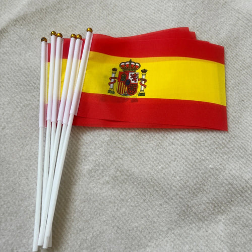 14*21 Spain hand flag Spanish Wave Crest banner Sports opening outdoor De