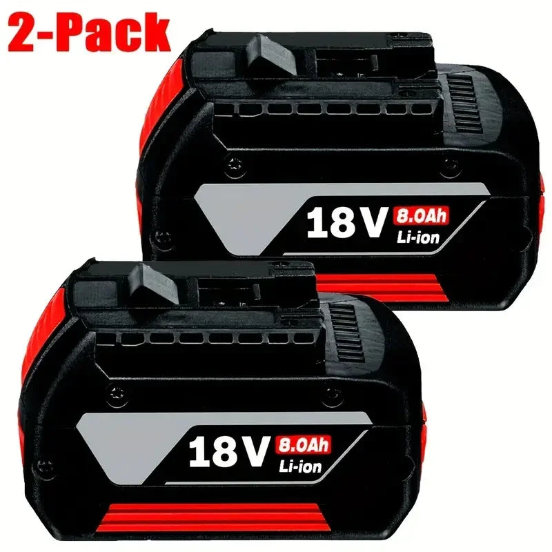 Original NEW For BOSCH 18V BATTERY GBA 18V 8.0Ah 18V Professional GBA GSR GSB BAT609G BAT622 BAT618G w/Fuel Guage