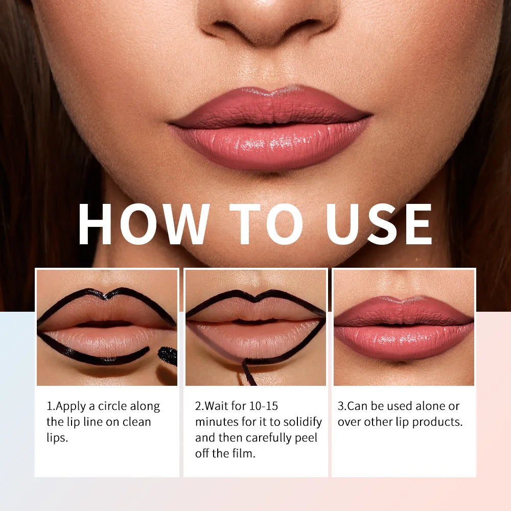 4 Colors Peel Off Lip Liner Waterproof Transfer-proof Lipstic Tattoo Waterproof