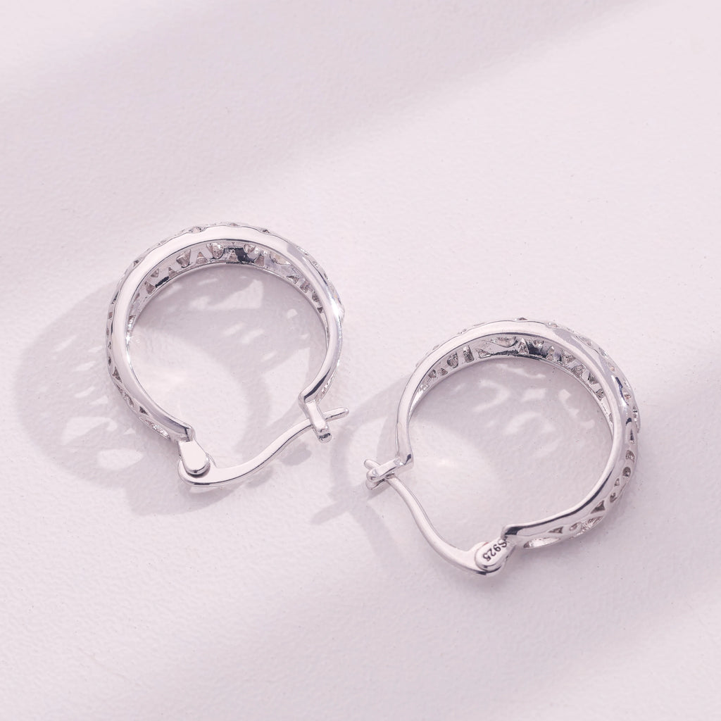 925 Silver Lady Silk Earrings High-Grade Luxury Jewelry Elegant Sexy Fashion Trend