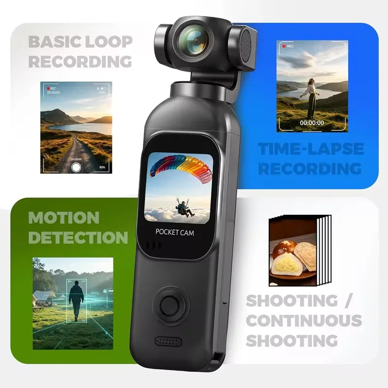 Kaysunlink 1080P Vlogging Camera with 270°Rotatable Lens.