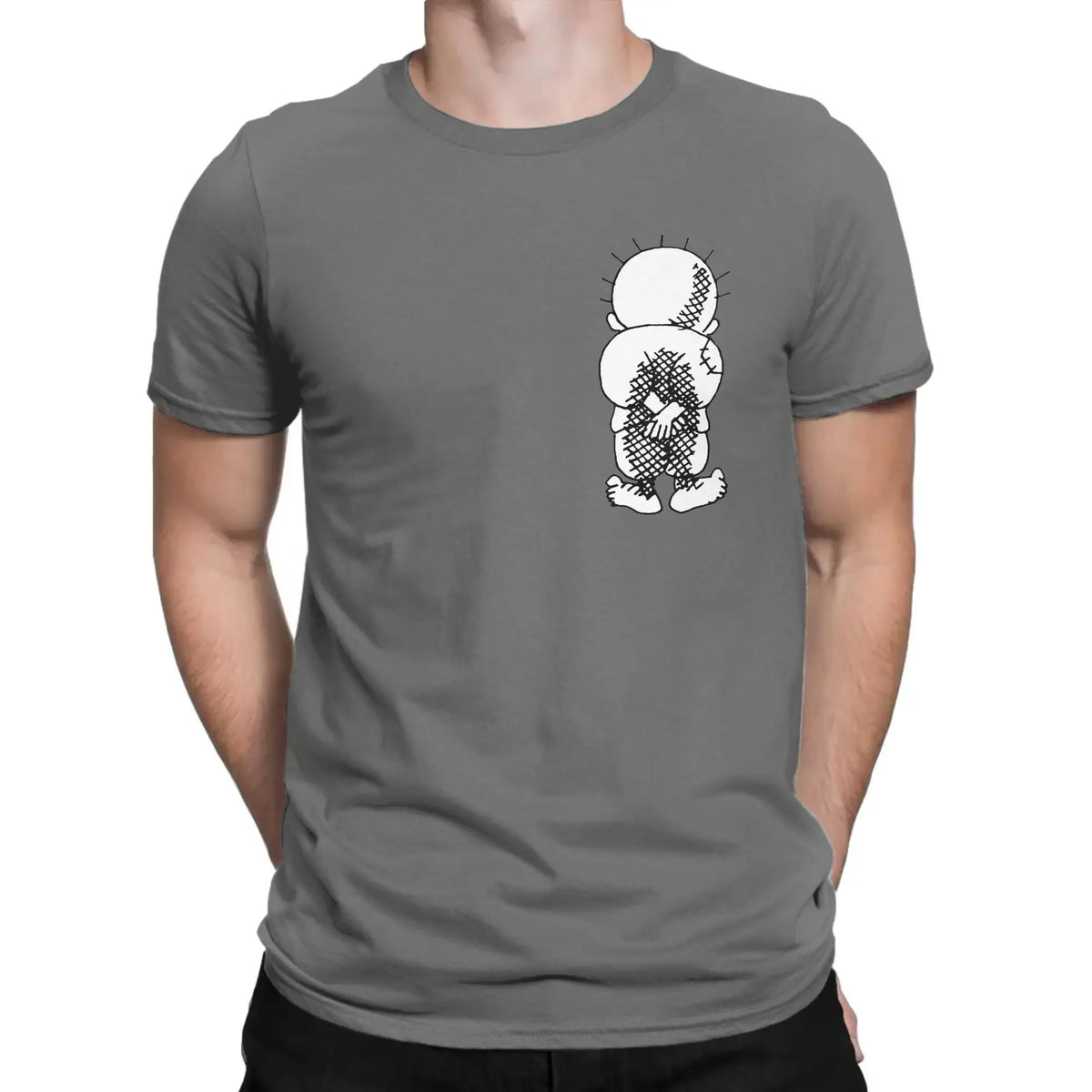 Men T-Shirt Palestine Handala National Symbol Funny Pure Cotton Tees Short Sleeve  T Shirts Round Neck Tops New Arrival