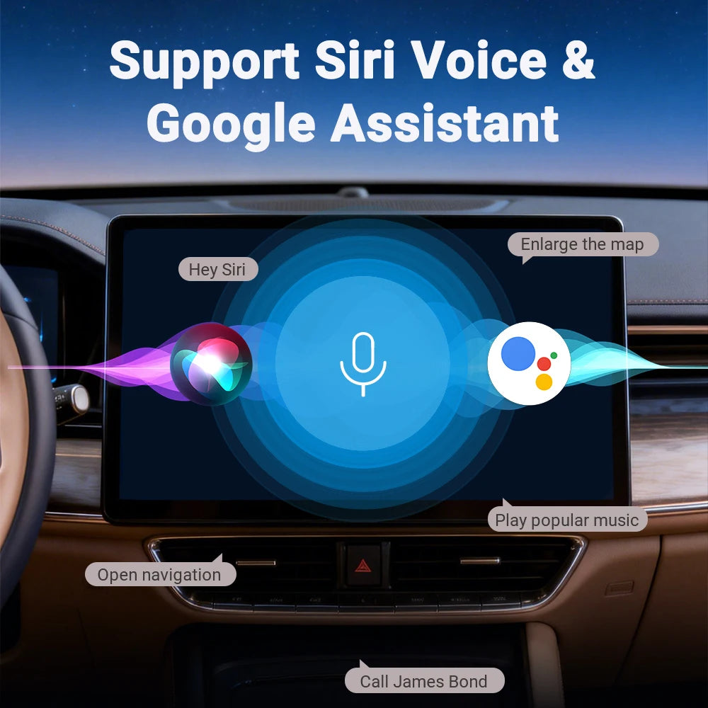 XUDA 2in1 Wireless CarPlay Dongle Wireless Android Auto Adapter