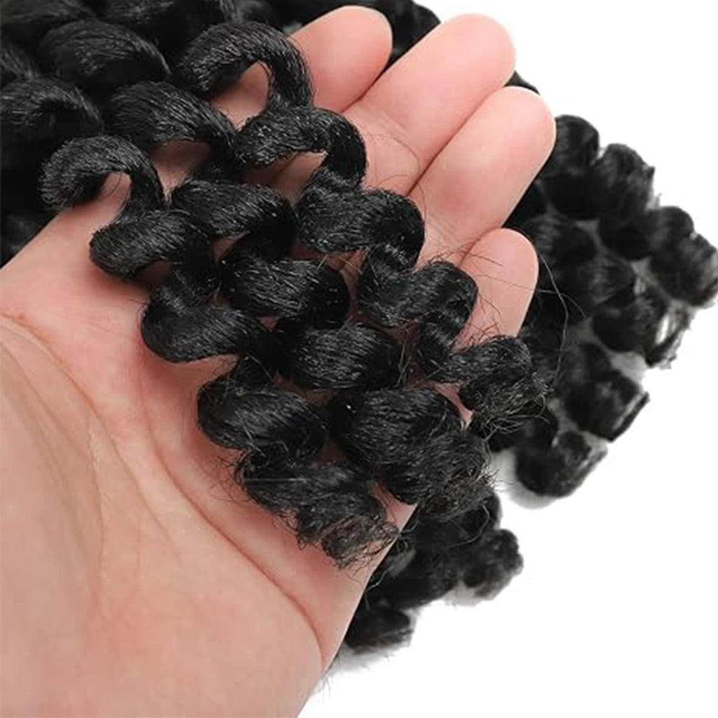 8 Inch 12 Inch Wand Curl Crochet Hair, Pre‑Looped Jamaican