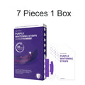 Purple Teeth Whitening Strips 7 Pcs Gentle Care Stain Coffee Drinkers Remover Breath Freshening