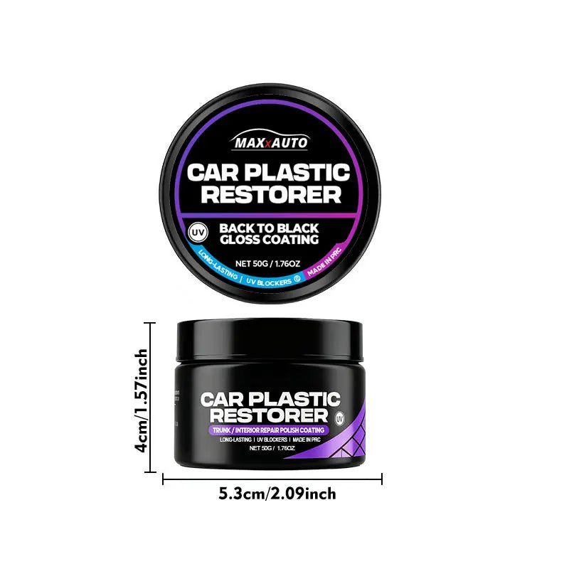 Auto Plastic Restorer Back To Black Gloss Car Interior Leather & Panel Renewal Wax Coating Agent Auto Polish And Repair Coating