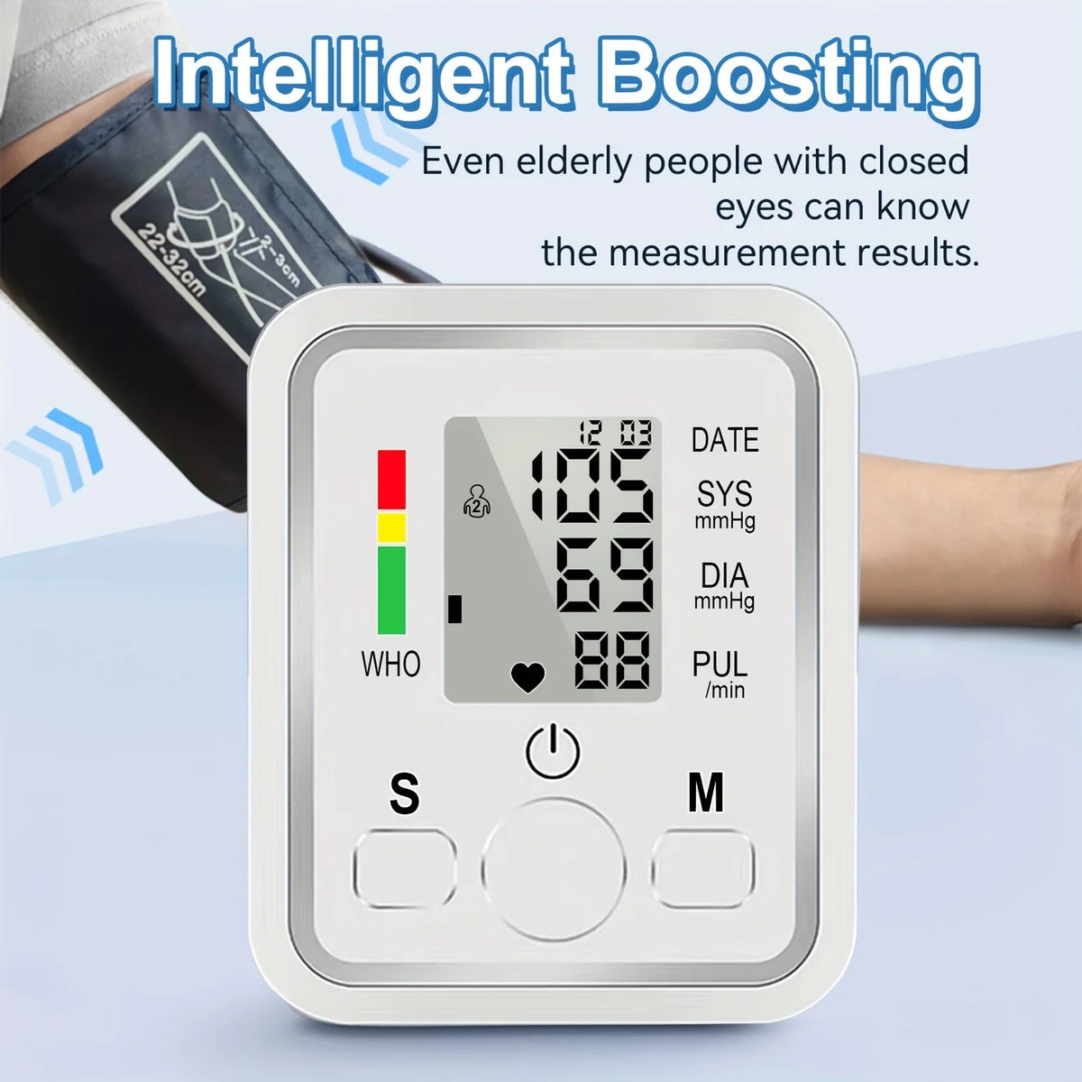 Automatic Digital ARM Blood Pressure Monitor Sphygmomanometer