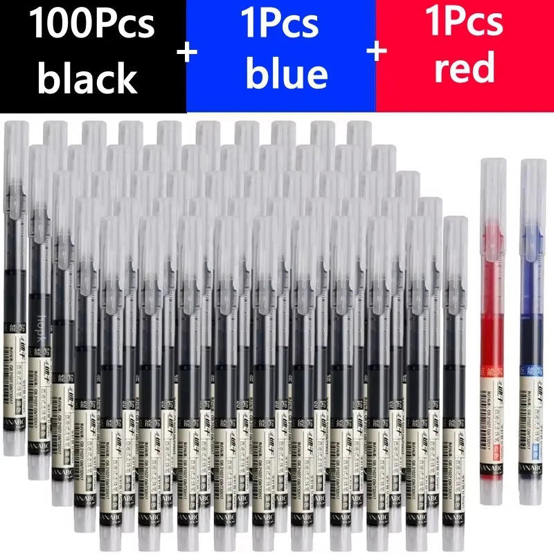 3-102Pcs/set High Quality Needle Type Gel Pens Straight