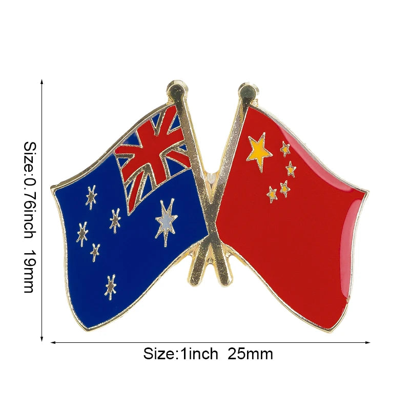 Australia Flag Badge Brooch Natinal Lapel Pins Flag Lapel Pins Country Flag Badge