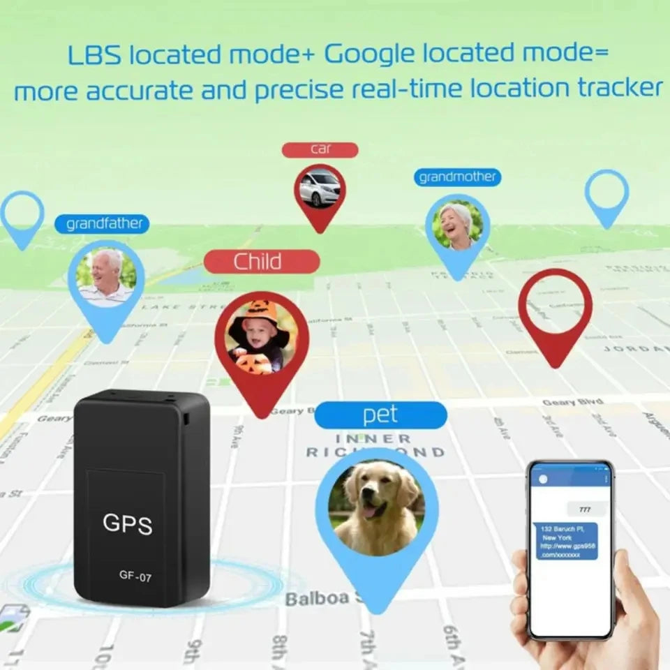 Mini Magnetic Gps Tracker Gf-07 for Car Real Time Tracking Anti-Lost