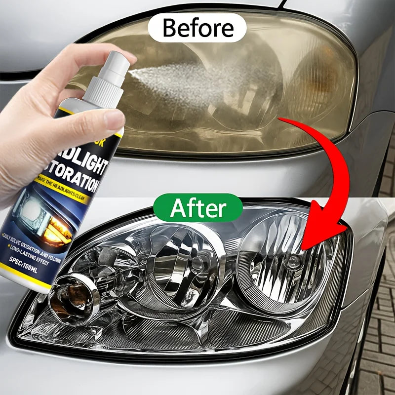 100ML Ceramic Auto Headlight Repair Spray - Advanced Headlight Repair and Protection