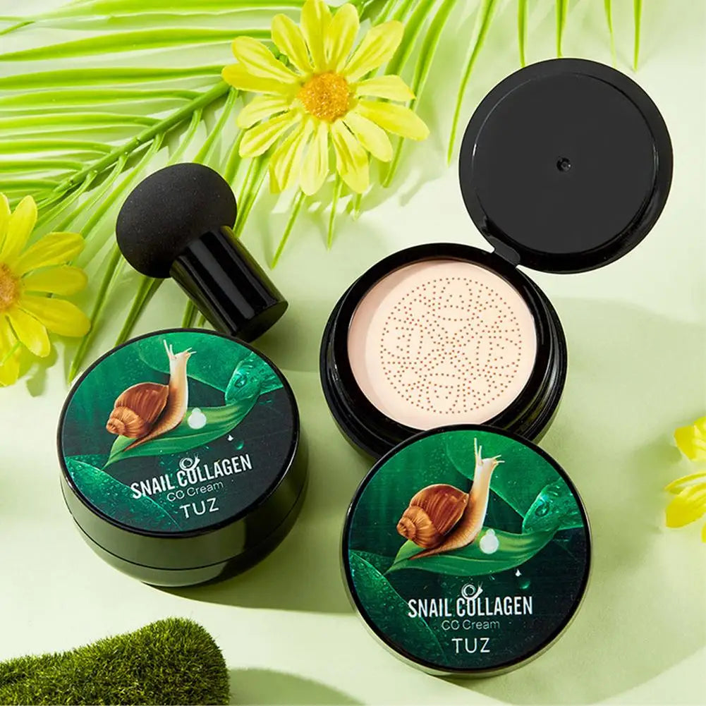 Mushroom Head Air Cushion CC Cream Moisturizing Foundation Concealer Whitening Oil-control Face Base Makeup Cosmetics