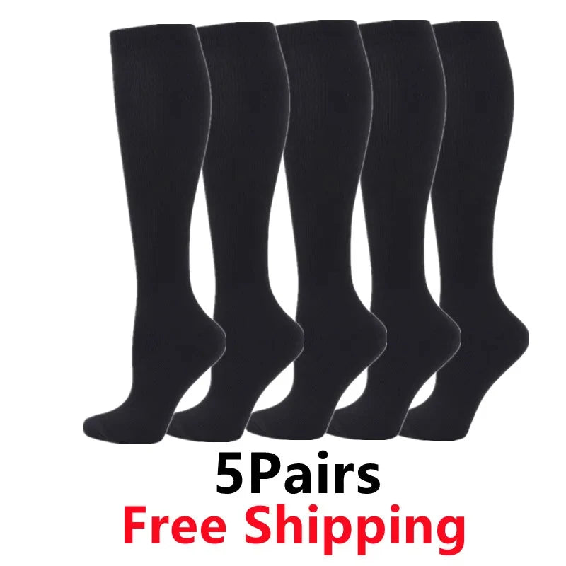 5 Pairs Compression Socks Women Medical Varicose Socks