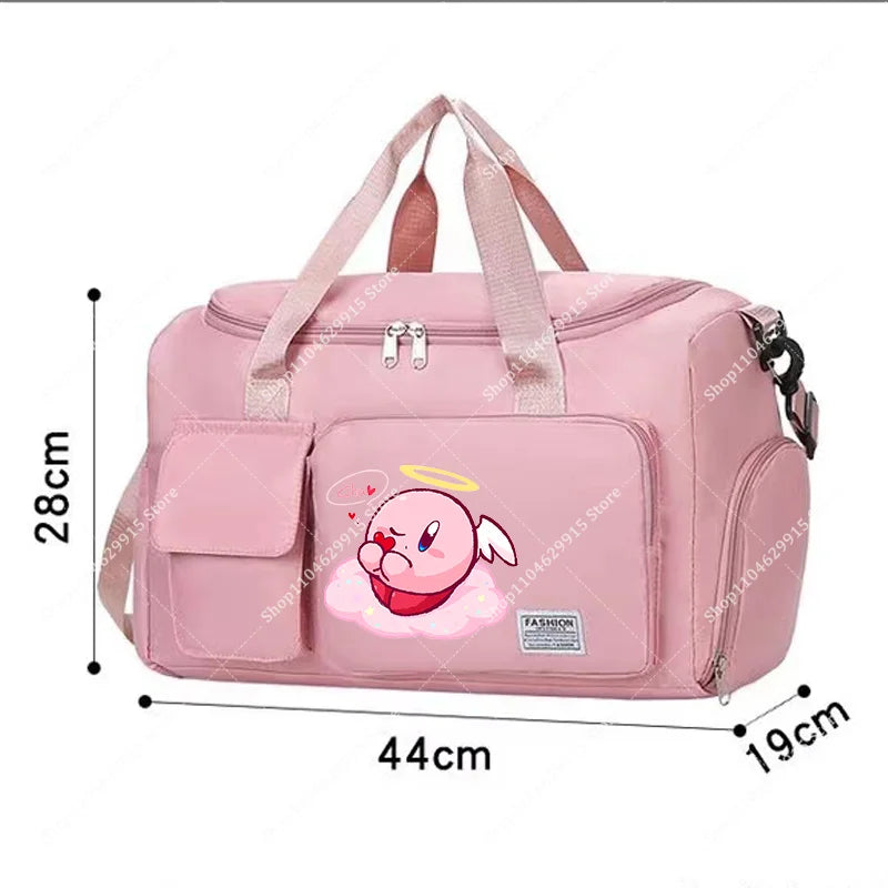 Star Kirbys Shoulder Bag Large Capacity Kawaii Cartoon Sports