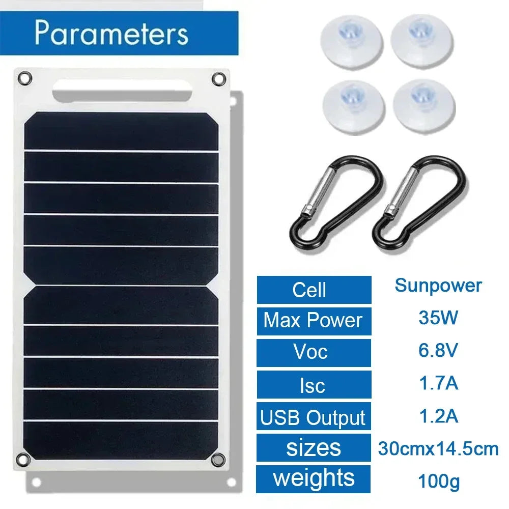 30W High Efficiency Panel 5V Plate With USB Safe Stabilize Charger