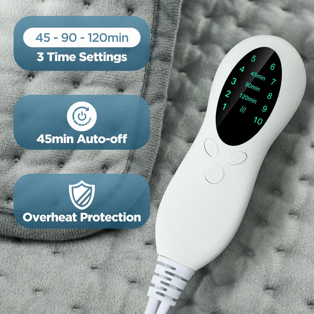 Washable Electric Heating Pad Heat Therapy Thermal Massage Mat Winter Warmer Blanket for Shoulder Body Abdomen Back Pain Relief