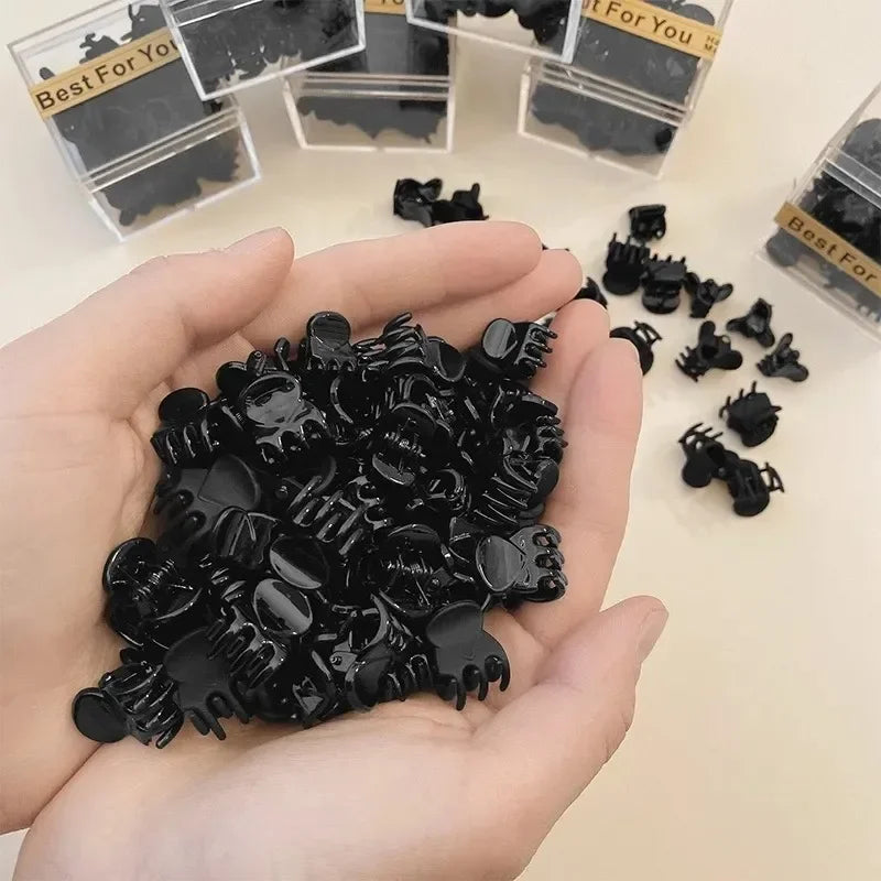 10/40Pcs Mini Black Hair Claws for Women And Girls