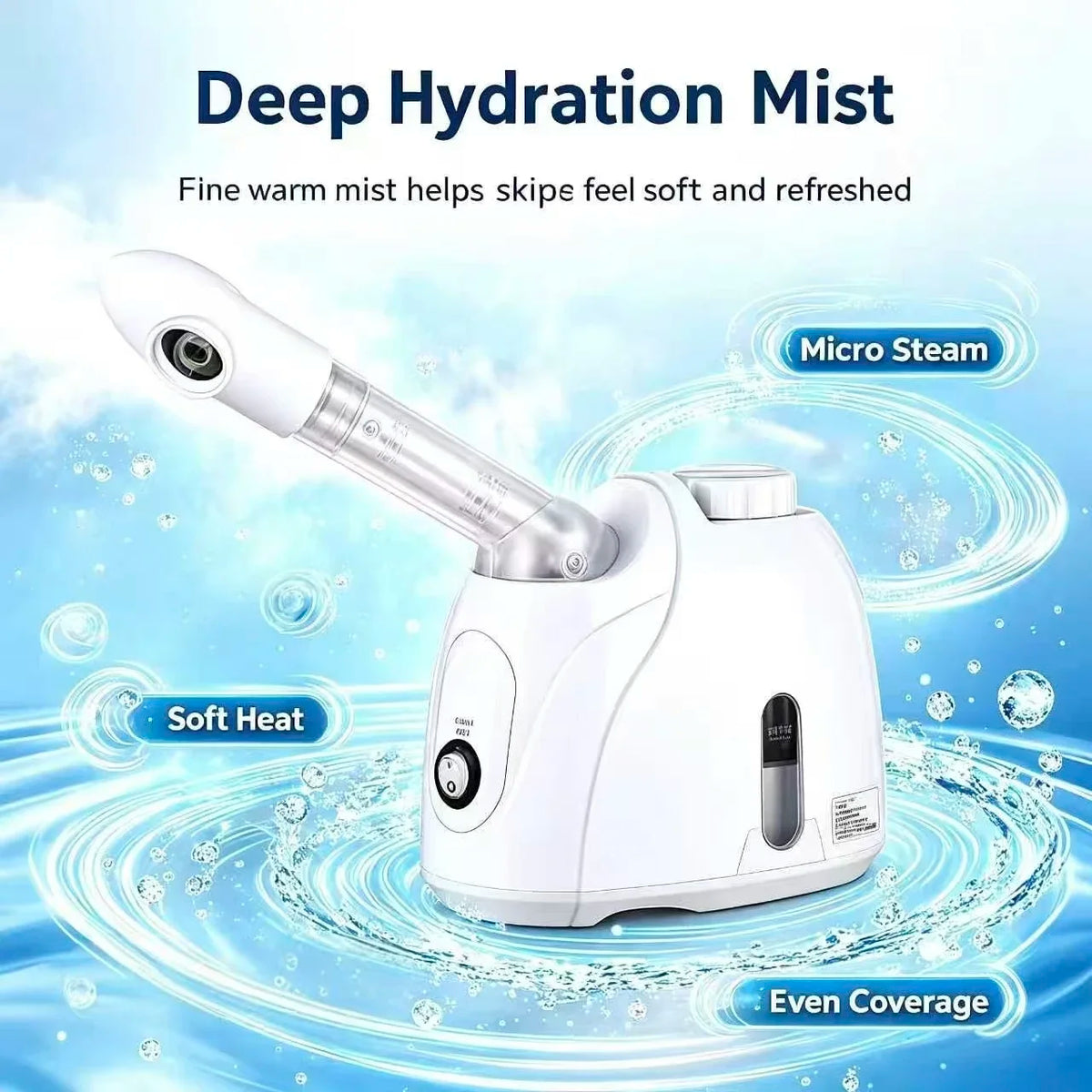 Home Spa Facial Nano Steamer Portable Warm Mist Humidifier