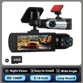 Podofo 3.16 inch 1080P Car DVR Camera Dual Recording HD Car Recorder With Motion Detection Night Vision Support TF Card